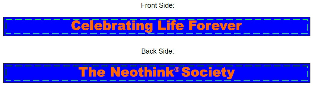 Celebrating Life Forever Silicone Wrist Band