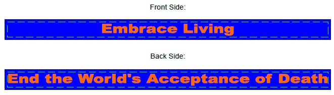 Embrace Living Silicon Wrist Bands